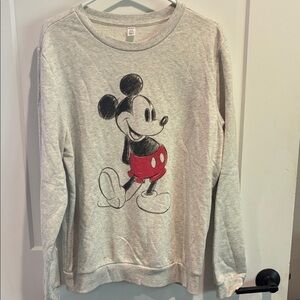 Gray Mickey Mouse Sweatshirt